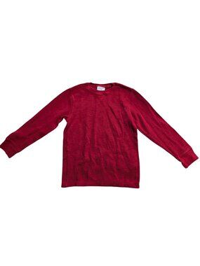 Cat & Jack Kids Red Long Sleeve Shirt Size S (6/7) 100% Cotton